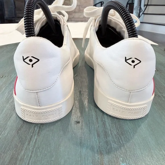 Katy Perry The Rizzo Rainbow Sneakers Women’s Size 8 White Lace Up Shoes - Picture 8 of 12